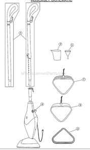 Part Location Diagram of 001365001 Dirt Devil Tank Cap
